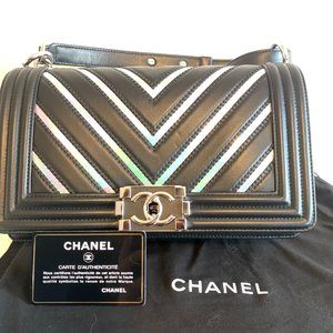 Chanel Medium Rainbow Chevron Bag